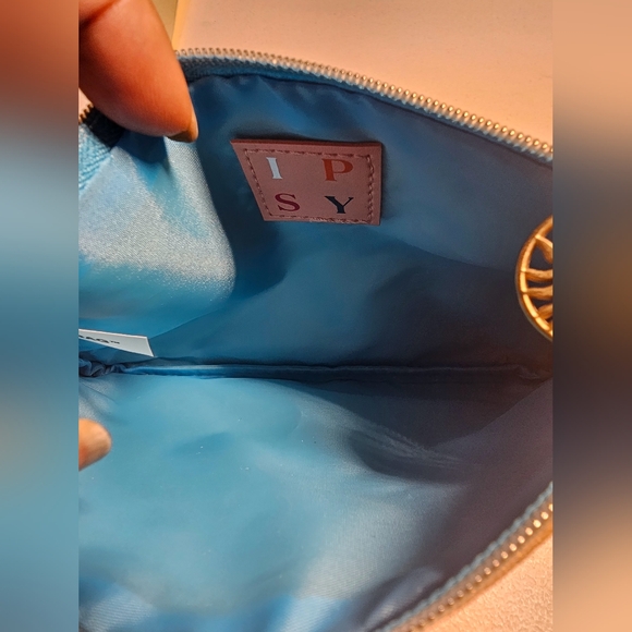 Gold makeup pouch case purse stay golden Ipsy positive Affirmations luxury - Picture 6 of 7